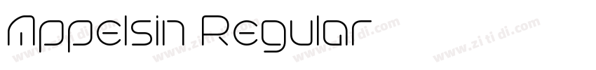 Appelsin Regular字体转换 Appelsin Regular字体转换